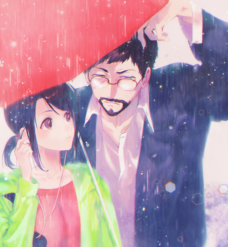 hoshina lily and keith kazama flick (b: the beginning) drawn by yaku_(ziroken)