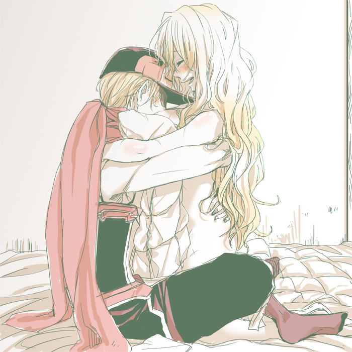 mary stuart and tenzou crossunite (kyoukaisenjou no horizon) drawn by hjm