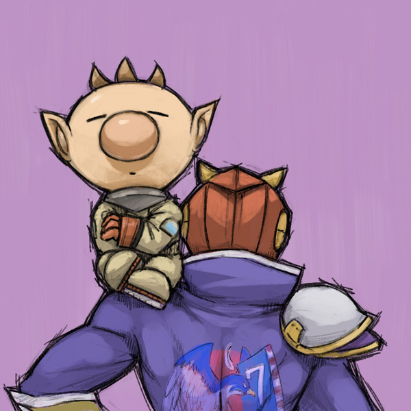 olimar and captain falcon (super smash bros. and 2 more) drawn by naru_(wish_field)