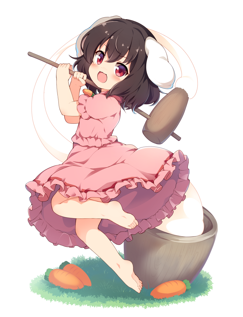 inaba tewi (touhou and 1 more) drawn by baku-p