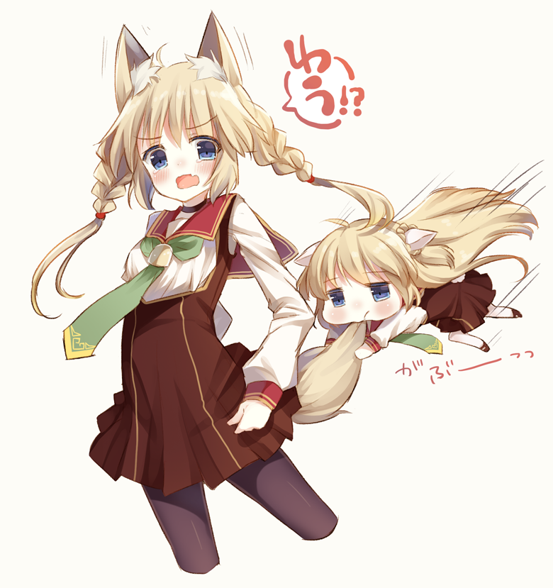 garuta and wowco (original) drawn by yamcha_(cocololi)