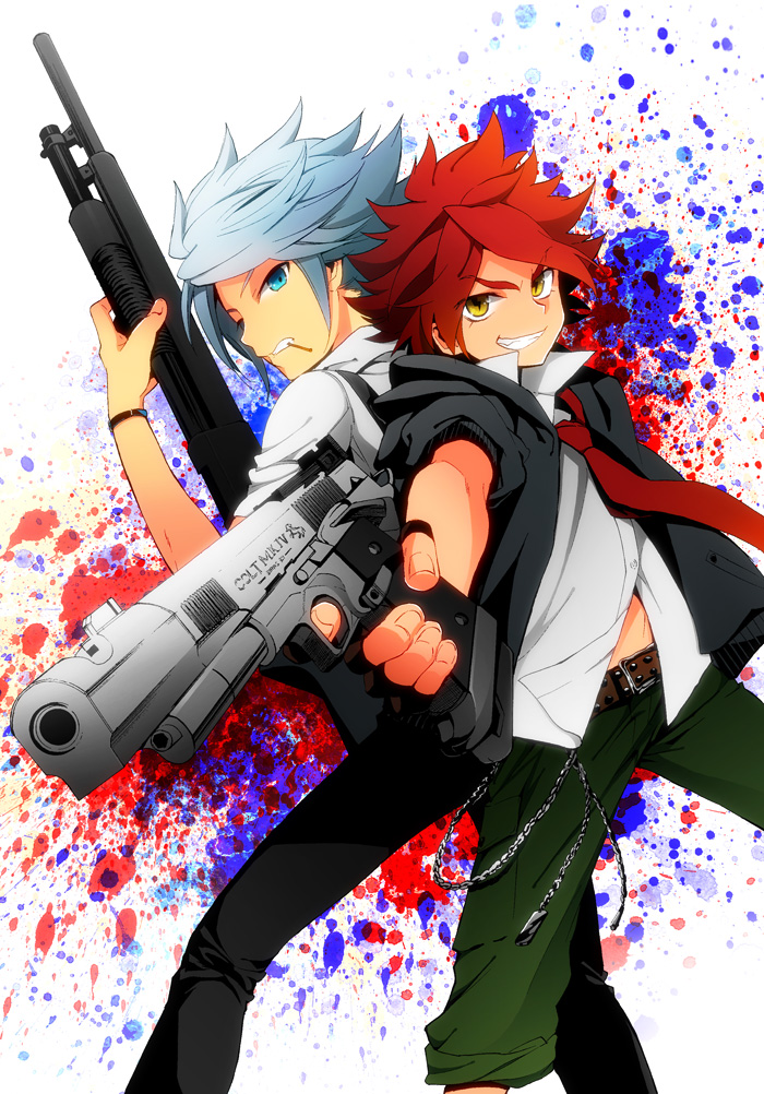nagumo haruya and suzuno fuusuke (inazuma eleven) drawn by yupopo_(hidame)
