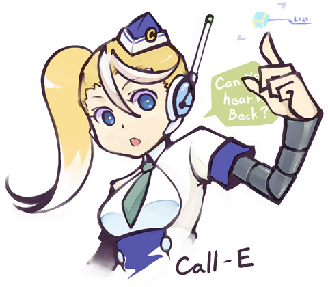 call and call e (mighty no. 9) drawn by imaeda_koji
