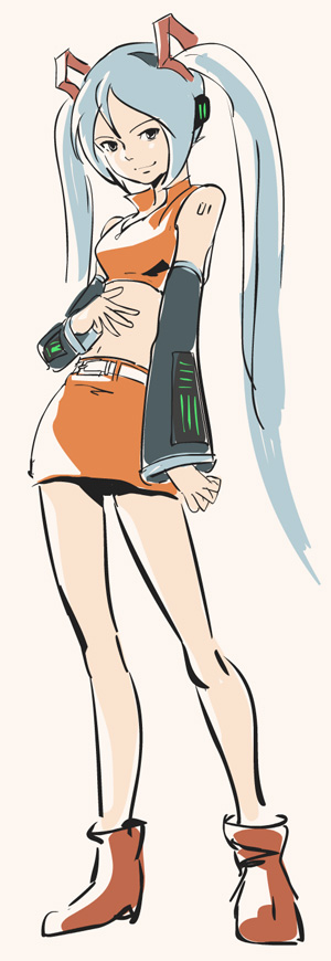hatsune miku and meiko (vocaloid) drawn by nippori_honsha