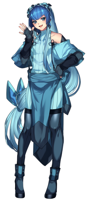 glaceon (pokemon) drawn by katagiri_hachigou