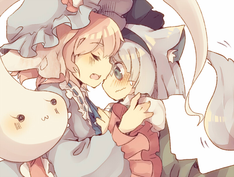 konpaku youmu and saigyouji yuyuko (touhou) drawn by masirosu
