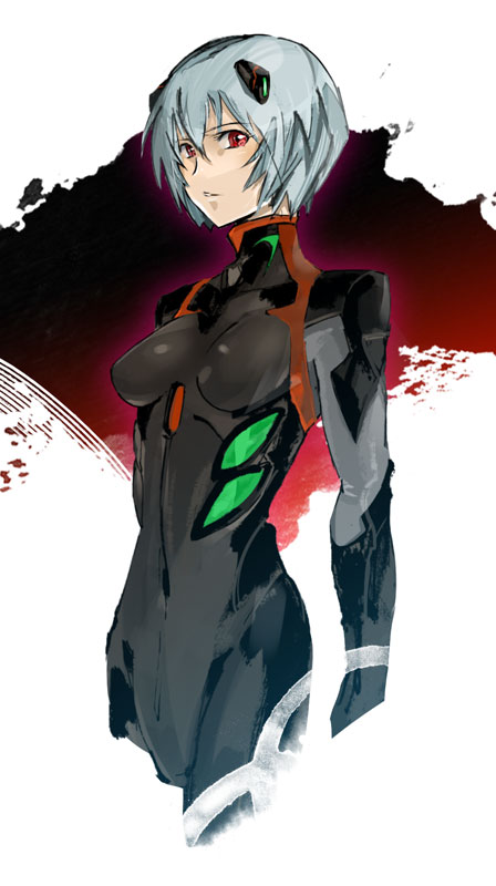 ayanami rei (neon genesis evangelion and 2 more) drawn by ikuyoan