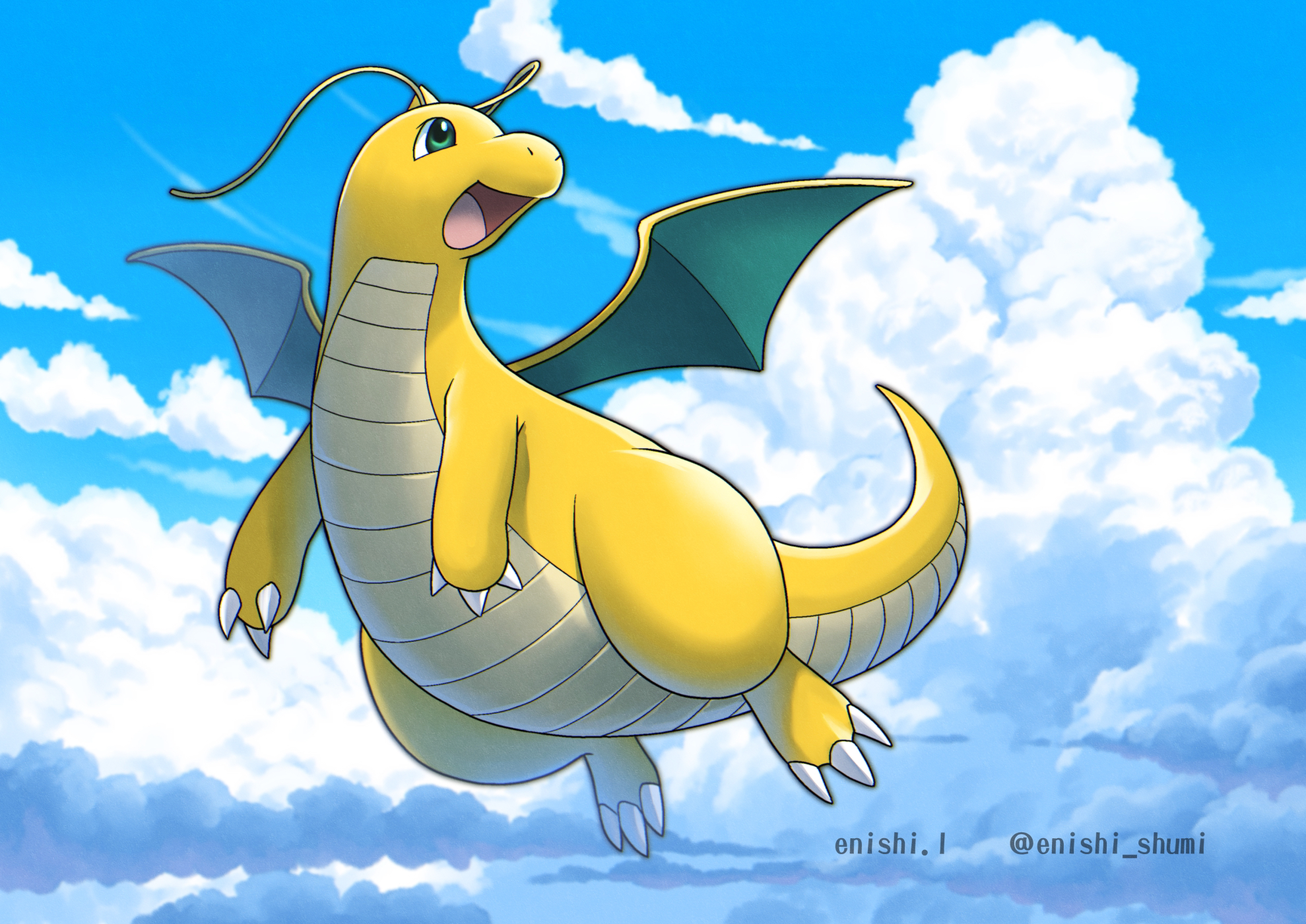 dragonite (pokemon) drawn by yukari_(yukari21653710) | Danbooru