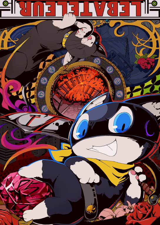 morgana (persona and 1 more) drawn by mokechi