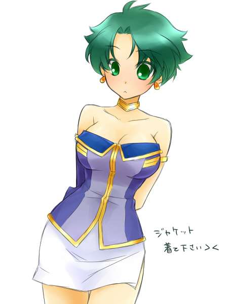 aya kobayashi (super robot wars and 1 more) drawn by mayo-black