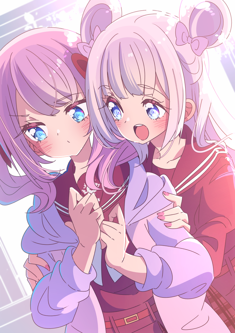 sadamori himeka and tamba akari (assault lily) drawn by honkawa_works