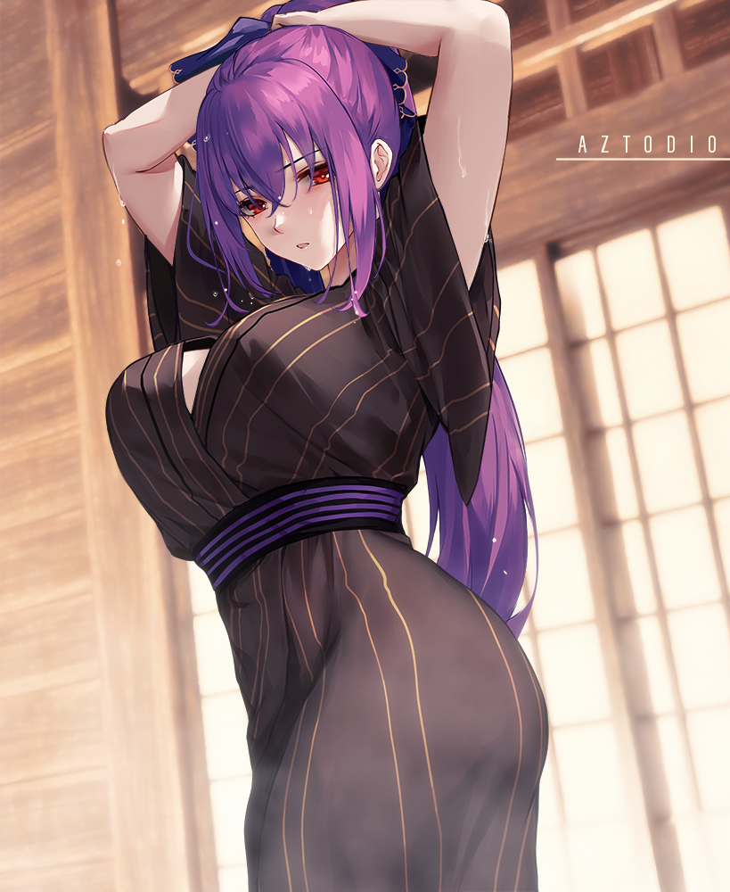 scathach and scathach skadi (fate and 1 more) drawn by aztodio
