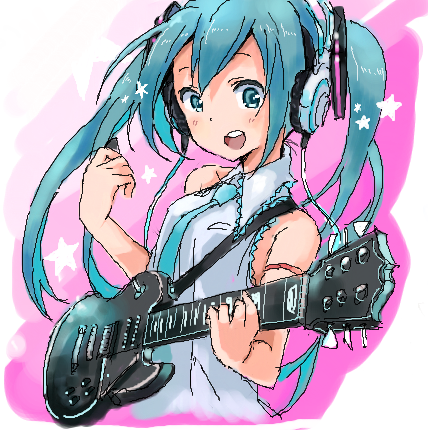 hatsune miku (vocaloid and 1 more) drawn by kirisawa_saki