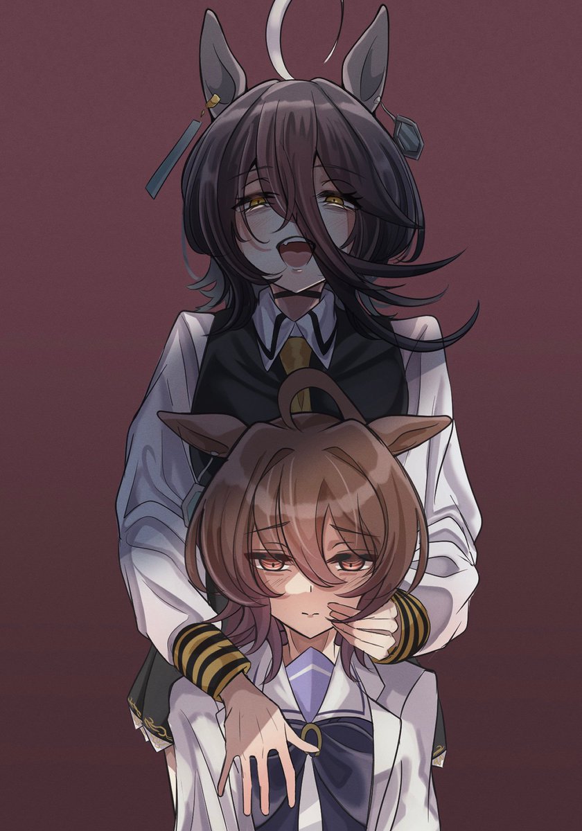 agnes tachyon and manhattan cafe (umamusume) drawn by buckwheat638478