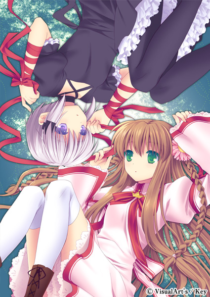 kanbe kotori and kagari (rewrite) drawn by fuyuichi