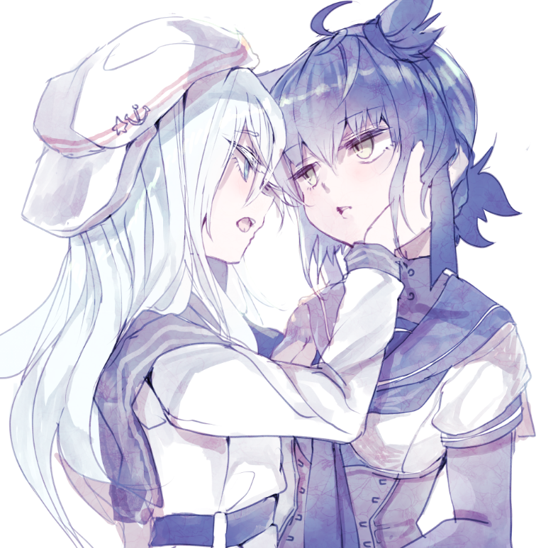 hibiki, verniy, and hatsuzuki (kantai collection) drawn by cis_(carcharias)