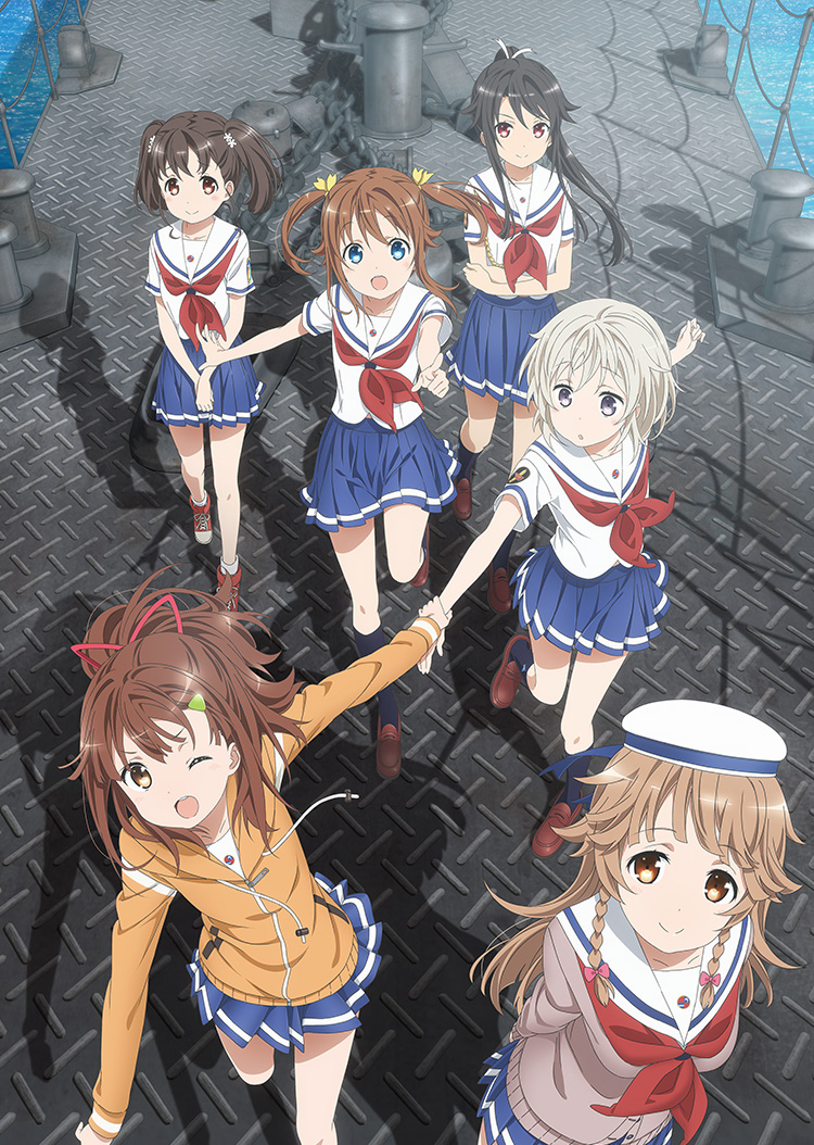 misaki akeno, munetani mashiro, irizaki mei, nosa kouko, tateishi shima, and 2 more (high school fleet)