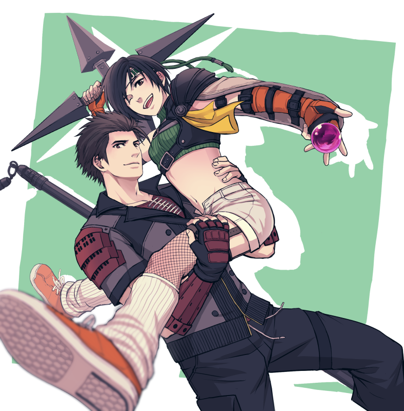 yuffie kisaragi and sonon kusakabe (final fantasy and 2 more) drawn by yuuri_(yuri83)