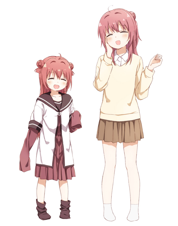 akaza akari and akaza akane (yuruyuri) drawn by shikou_sakugo_(qqap9gt9k)