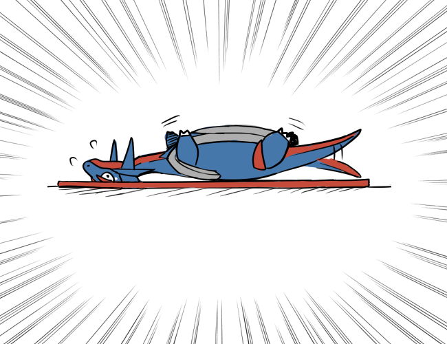 salamence and mega salamence (pokemon and 1 more) drawn by kooan