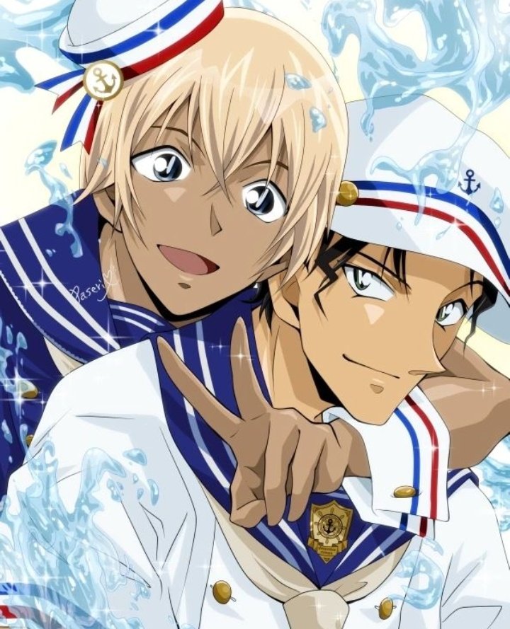 amuro tooru and akai shuuichi (meitantei conan) drawn by paseri_(l7dgtxtsnlmfwlb)
