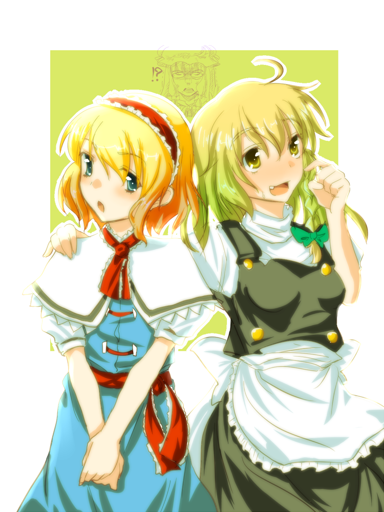 kirisame marisa, alice margatroid, and patchouli knowledge (touhou) drawn by irusu