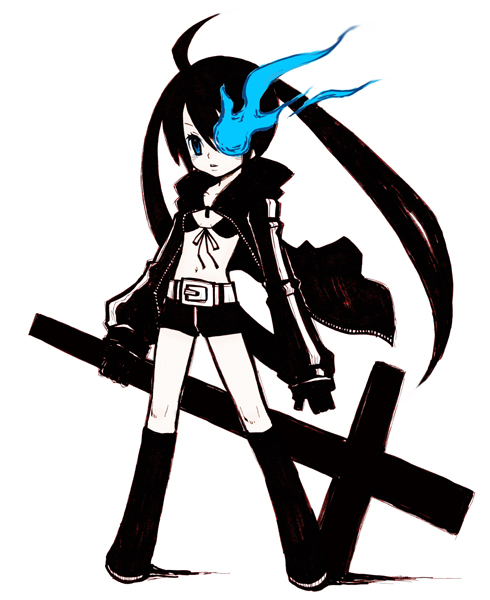 black rock shooter (black rock shooter) drawn by shinigami_(gumsyrup)