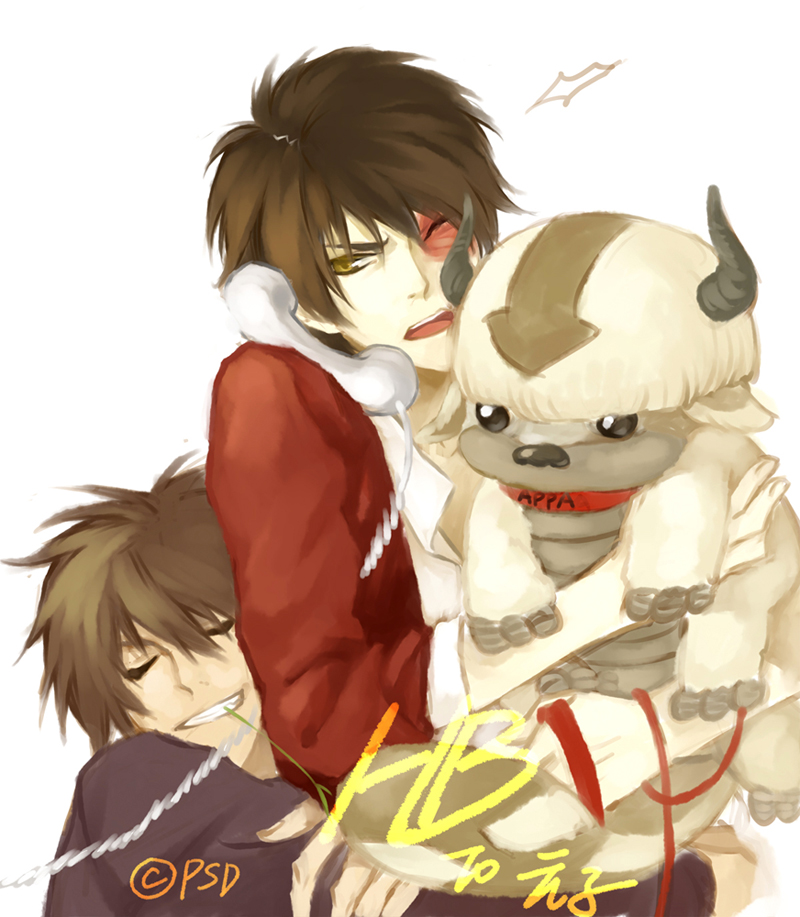 zuko, appa, and jet (avatar legends and 1 more) drawn by psd_(psdgai)