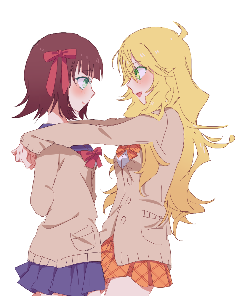 hoshii miki and amami haruka (idolmaster) drawn by yamada_(kamett)