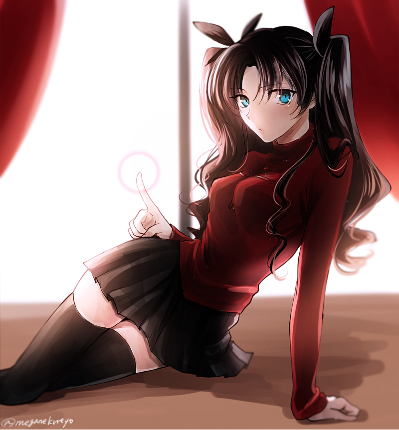 tohsaka rin (fate and 1 more) drawn by omizu_(omz)