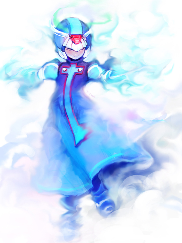 x and cyber elf x (mega man and 1 more) drawn by t-tom