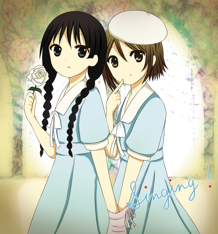 akiyama mio and tainaka ritsu (k-on! and 1 more) drawn by 1602409