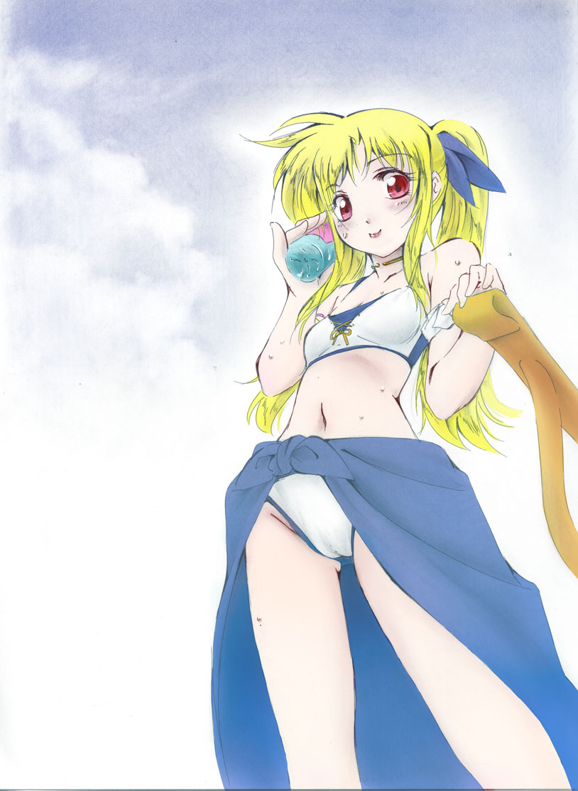 fate testarossa (lyrical nanoha and 2 more) drawn by jason_(kaiten_kussaku_kikou)