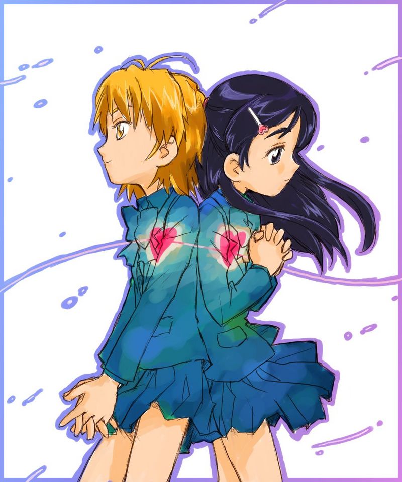 misumi nagisa and yukishiro honoka (precure and 1 more)