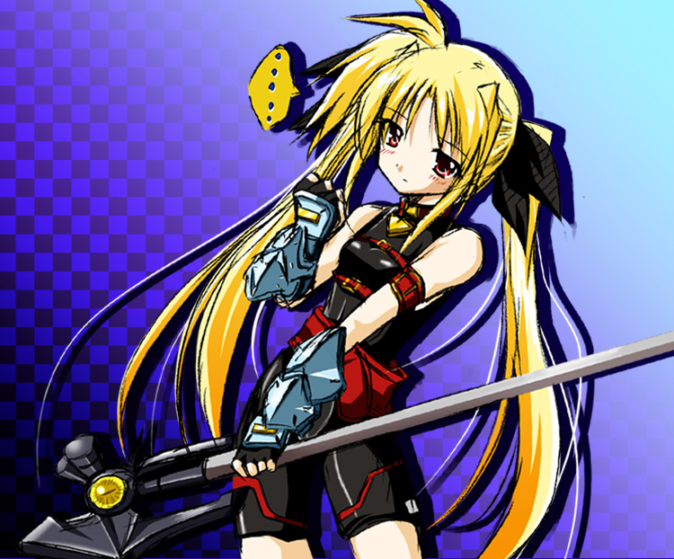fate testarossa and bardiche (lyrical nanoha and 2 more)