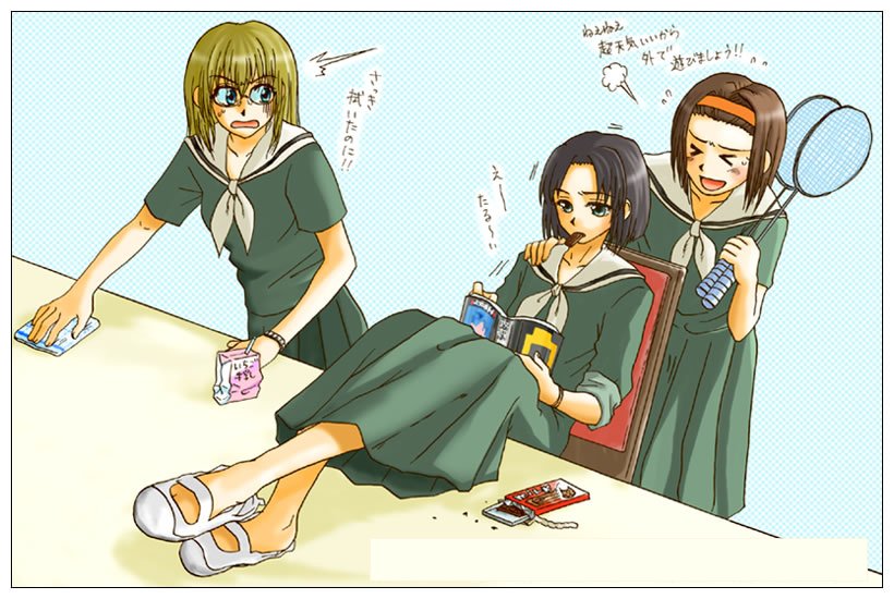 satou sei, mizuno youko, and torii eriko (maria-sama ga miteru)