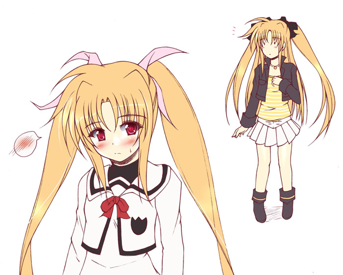 fate testarossa (lyrical nanoha and 2 more) drawn by uminchu