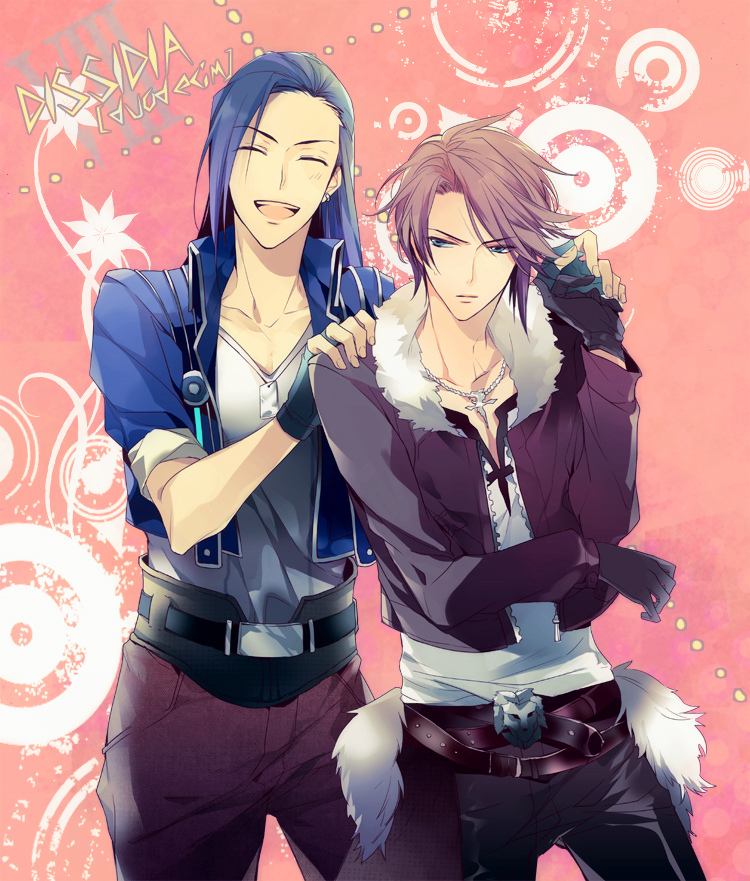 squall leonhart and laguna loire (final fantasy and 3 more) drawn by futaba_hazuki