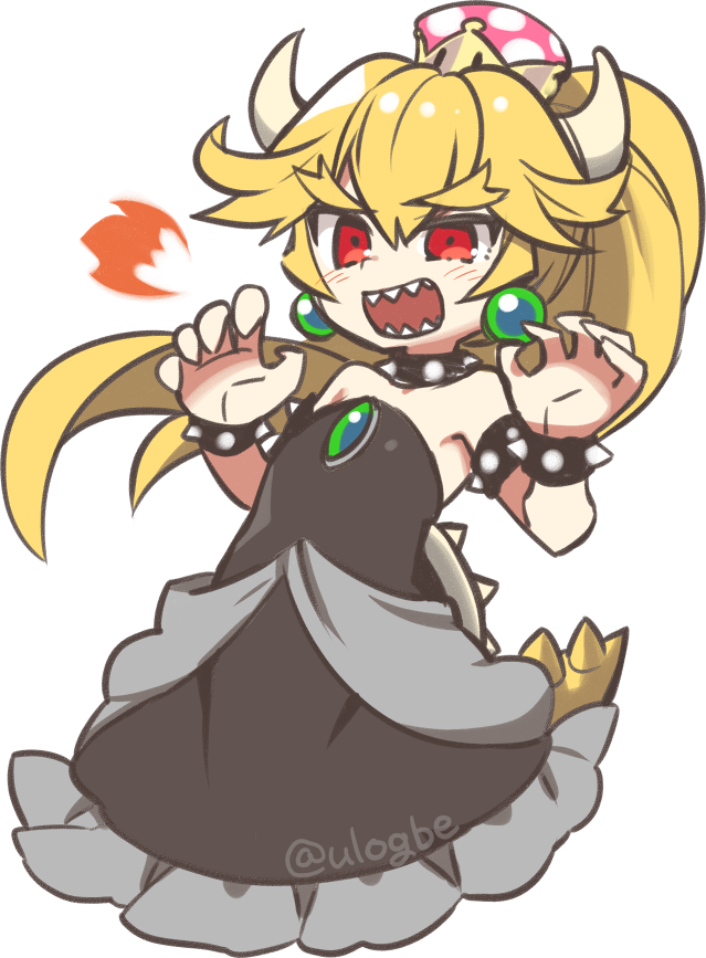 bowsette (mario and 1 more) drawn by negi_(ulog'be)