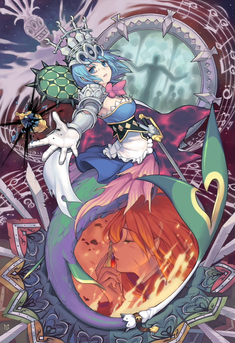 miki sayaka, sakura kyoko, and oktavia von seckendorff (mahou shoujo madoka magica) drawn by 1000marie