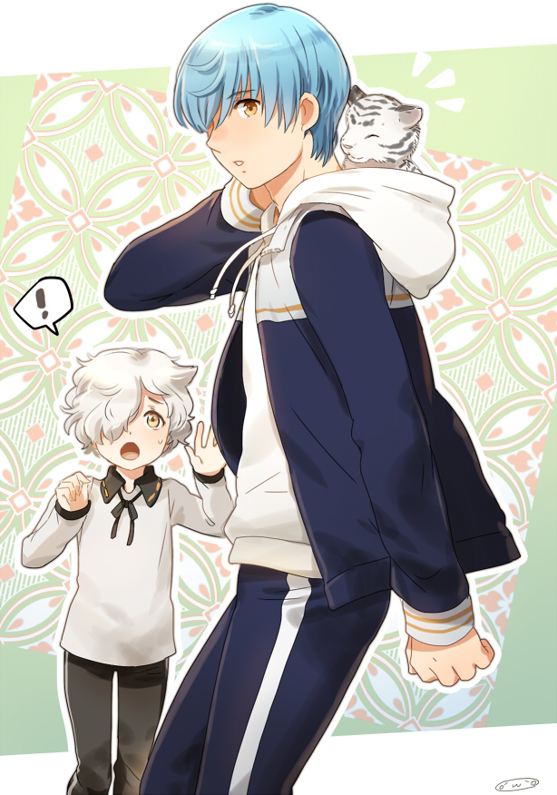 ichigo hitofuri, gokotai, and gokotai's tigers (touken ranbu) drawn by mizuhara_aki