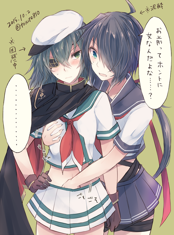 kiso and kako (kantai collection) drawn by kabocha_torute