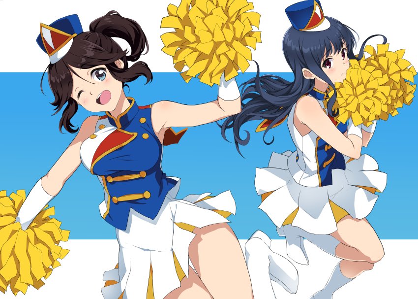 yoroizuka mizore and kasaki nozomi (hibike! euphonium) drawn by mirai_denki