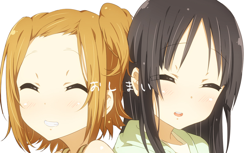akiyama mio and tainaka ritsu (k-on!) drawn by girock