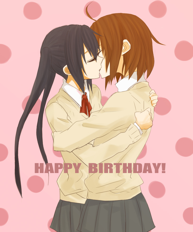 nakano azusa and hirasawa yui (k-on!) drawn by gogono_pan'ya