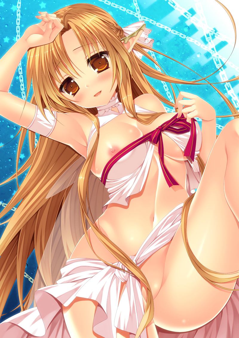 asuna and titania (sword art online) drawn by minatsuki_alumi