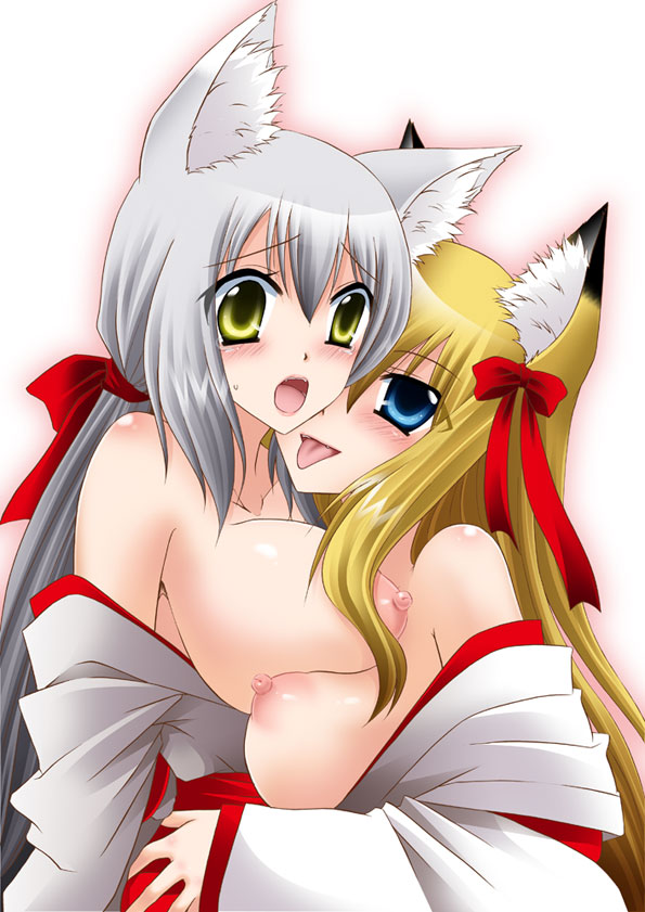 tenko kuugen and gyokuyou (wagaya no oinari-sama) drawn by shinonome_ryuu