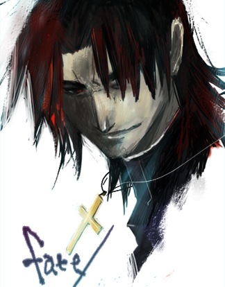 kotomine kirei (fate and 1 more) drawn by wakutwi