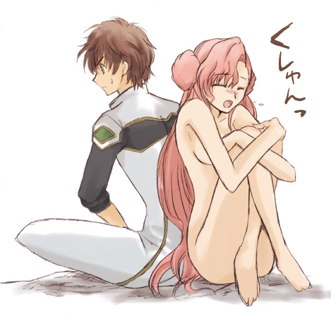 kururugi suzaku and euphemia li britannia (code geass) drawn by akina_tsukako