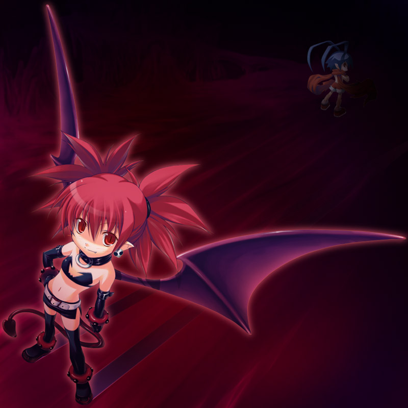 etna and laharl (disgaea and 1 more) drawn by nanaran